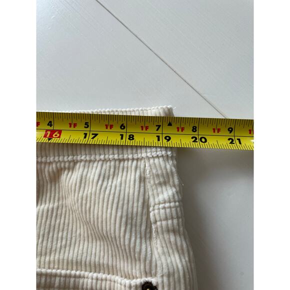 LRL Lauren Jeans Co Corduroy Pants Sz 16 Classic Bootcut Cream High Rise Stretch - Picture 8 of 10
